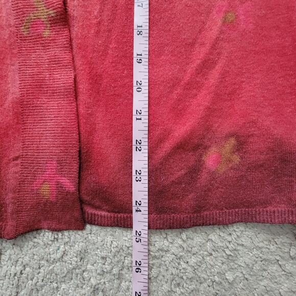 Marika Charles Women’s 4 Cashmere Blend Open Front Printed Cardigan - Picture 11 of 16